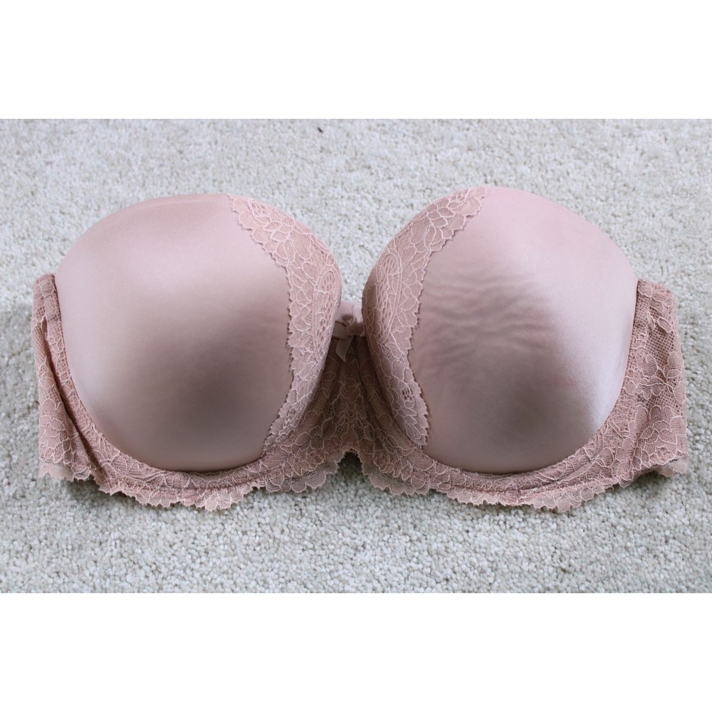 Victorias Secret Dream Angels Multiway Bra 34D Lace Detail Nude